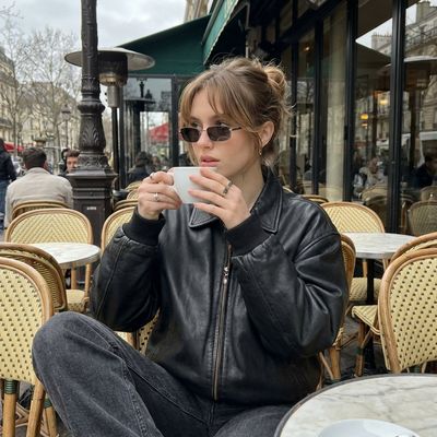 Chic Moments at a Parisian Café