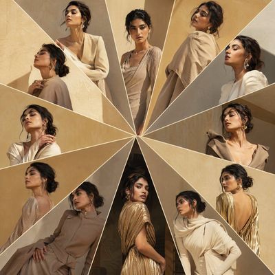 Elegant Variations: A Radial Sunburst of Fashion Photography