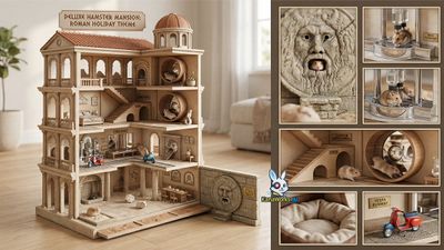 Roman Holiday-Inspired Hamster Mansion Design