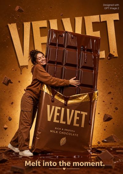 Giant Chocolate Hug in Golden Caramel Glow
