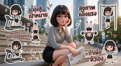 Urban Chic Meets Fitness in a Sticker-Fueled World