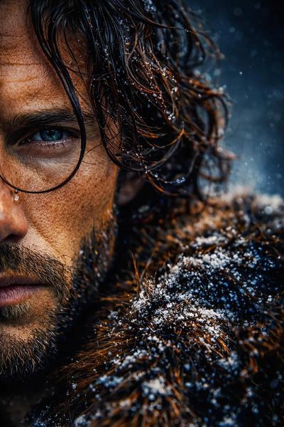 Frozen Grit: A Hero's Portrait