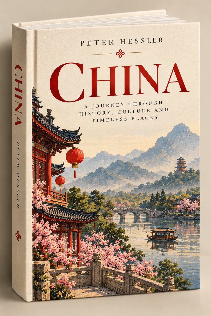 Hardcover travel book mockup stands with vintage illustrated cover charm