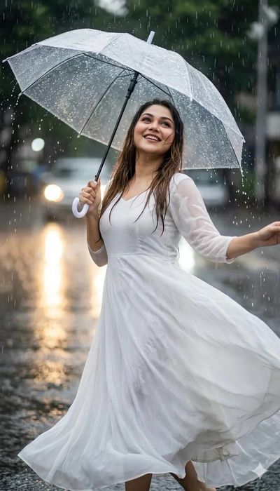 Rain-Kissed Elegance in Motion