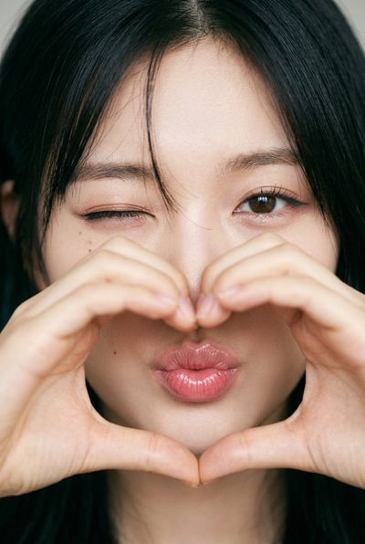 Heartfelt Connection in a Flirtatious Portrait