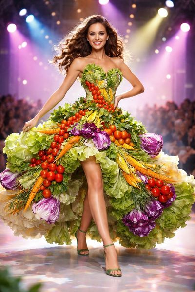 Couture from the Garden: A Whimsical Runway Delight