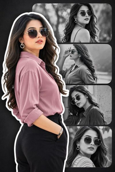 Cinematic Chic: A Modern Collage