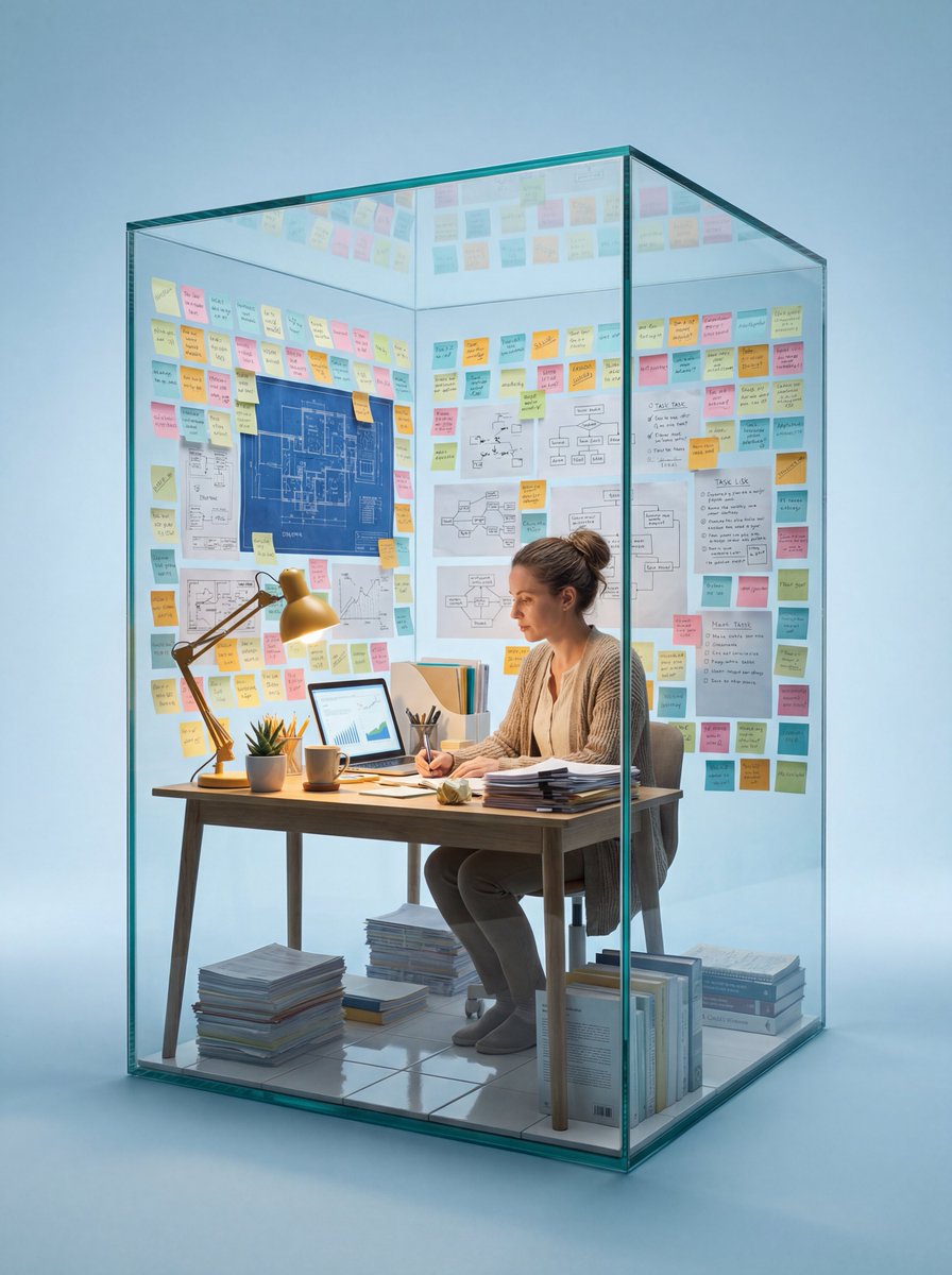 Clarity Amidst Chaos: A Glass Workspace