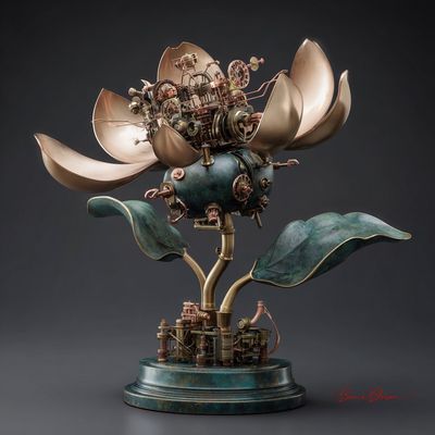 Botanical Clockwork: Nature Meets Mechanics