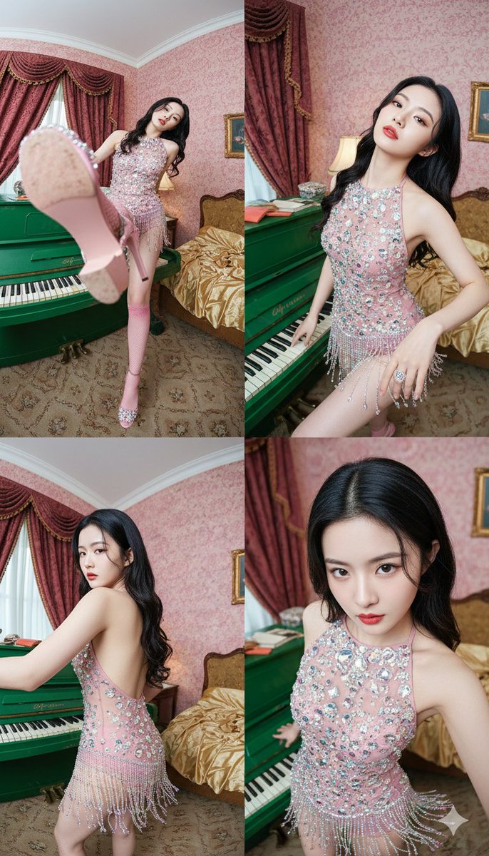 Bizarre Elegance: Retro Glamour Unleashed