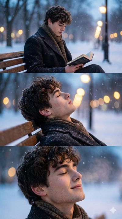 Winter Serenity: A Cinematic Portrait in the Park