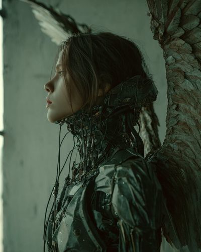 Fallen Angel Cyborg: A Dystopian Vision