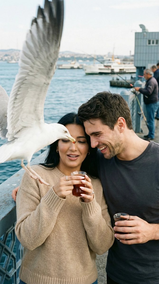 Candid Moments at Galata Bridge