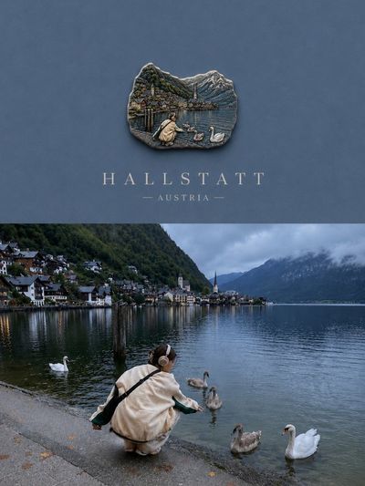 Elegant split layout transforms your photo into luxury travel art.