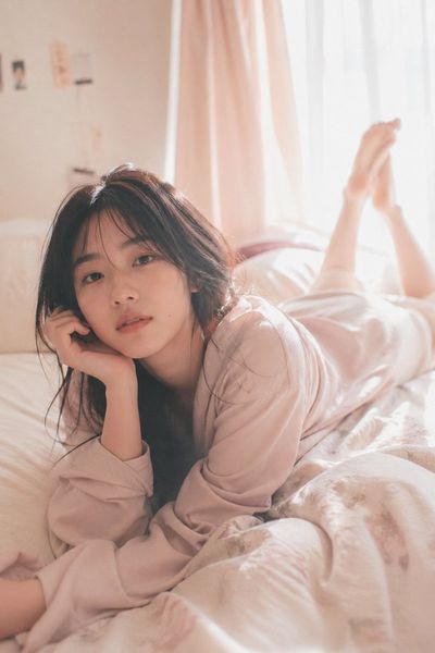 Pastel Reverie: Soft Morning Portrait