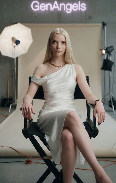 Platinum Elegance in Cinematic Studio Light