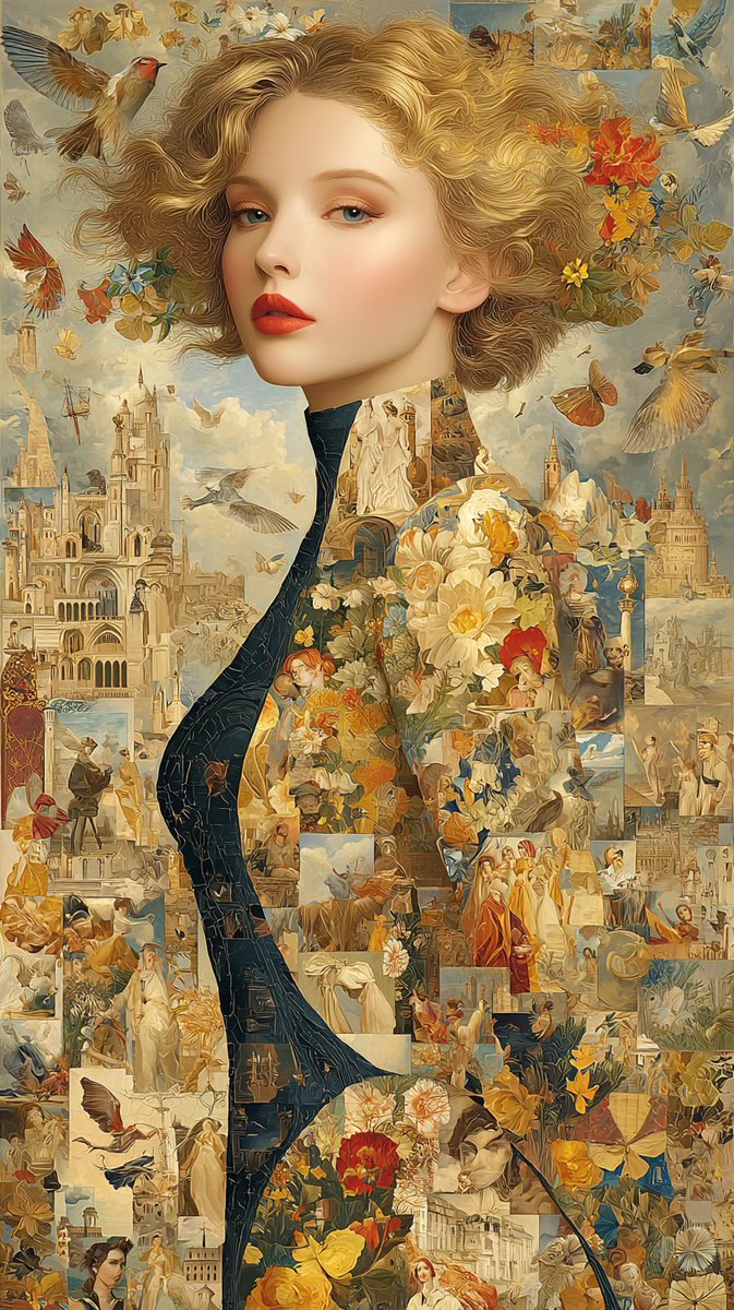 Ethereal Elegance: A Portrait of Art and Nature
