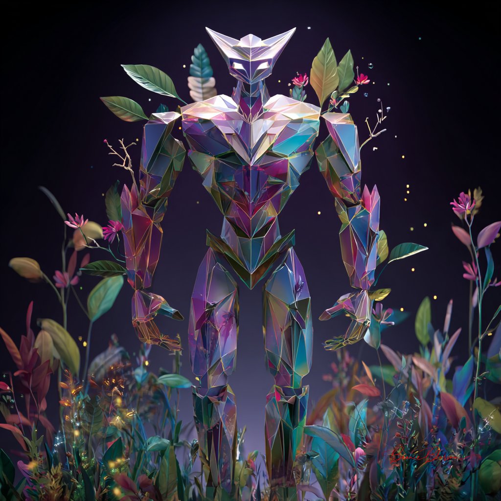 Crystal Sentinel of the Enchanted Garden