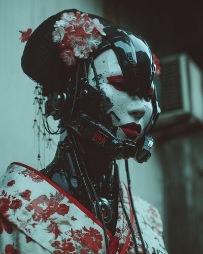 Cyberpunk Geisha: A Fusion of Tradition and Futurism