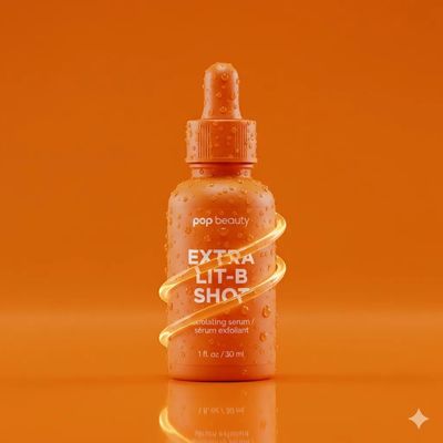 Glowing Orange Elegance: Pop Beauty Serum
