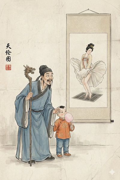 Whimsical Ink: A Playful Fusion of History and Humor