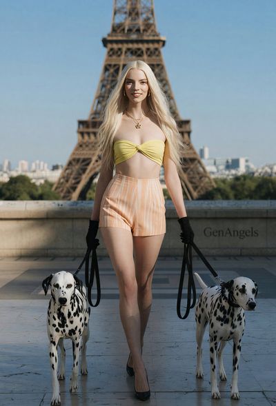 Platinum Elegance in Parisian Sunlight