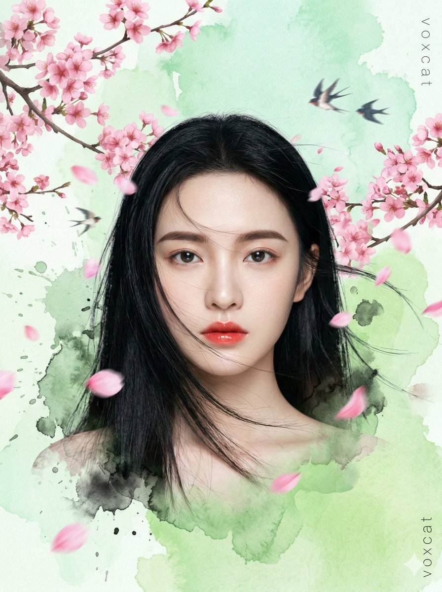 Spring Breeze in a Dreamlike Digital Painting