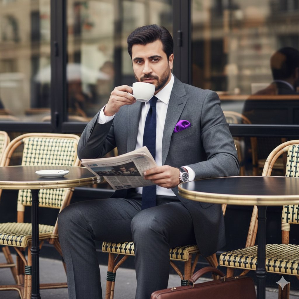 Chic Parisian Elegance in the Morning Sun