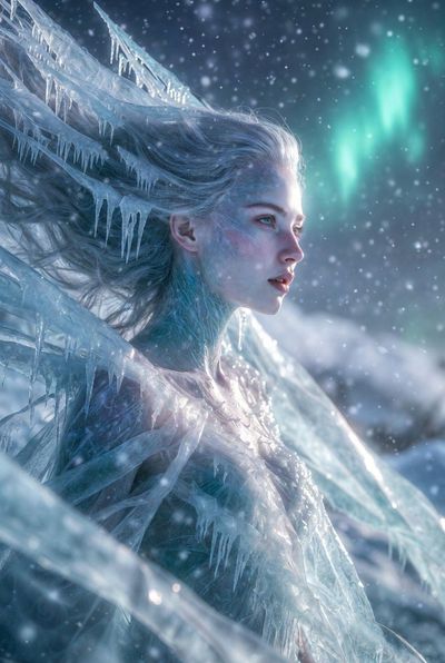 Frozen Elegance: The Winter Frost Spirit