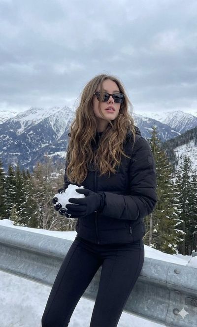 Chill Vibes: Snowy Serenity in Black