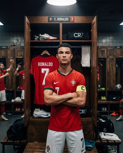 Cristiano Ronaldo: A Moment of Focus in the Locker Room