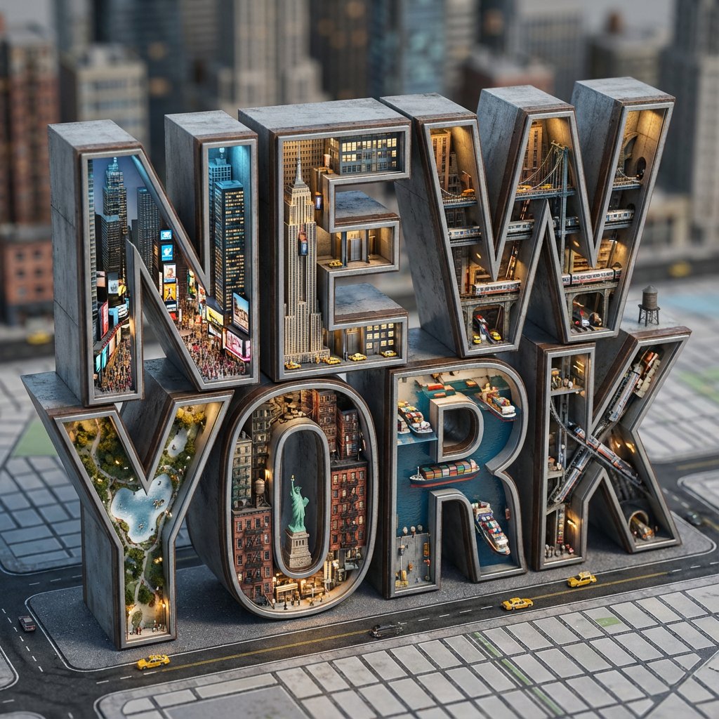 Urban Wonders: Micro-Worlds Inside Letters