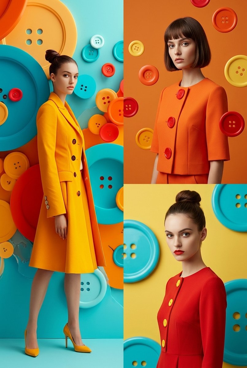 Vibrant Minimalism: A Fashion Odyssey