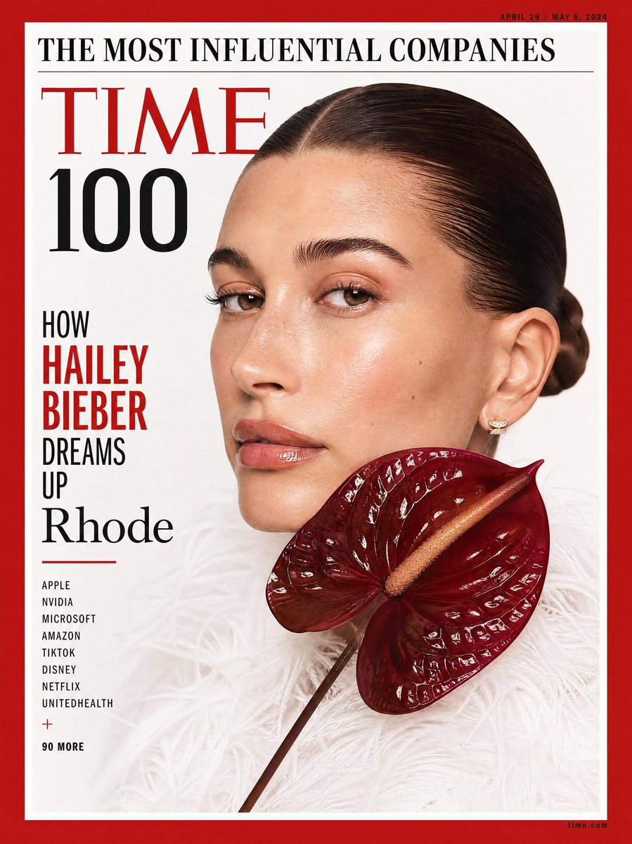 Hailey Bieber on TIME's Influential Companies Cover
