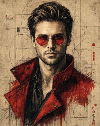 Architect of Dreams: A Portrait in Ink