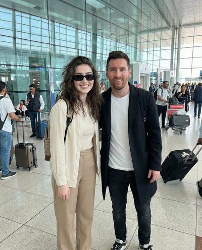 Candid Moments with a Legend: Messi in Dubai! ⚽✨