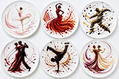 Sauce Choreography on Porcelain