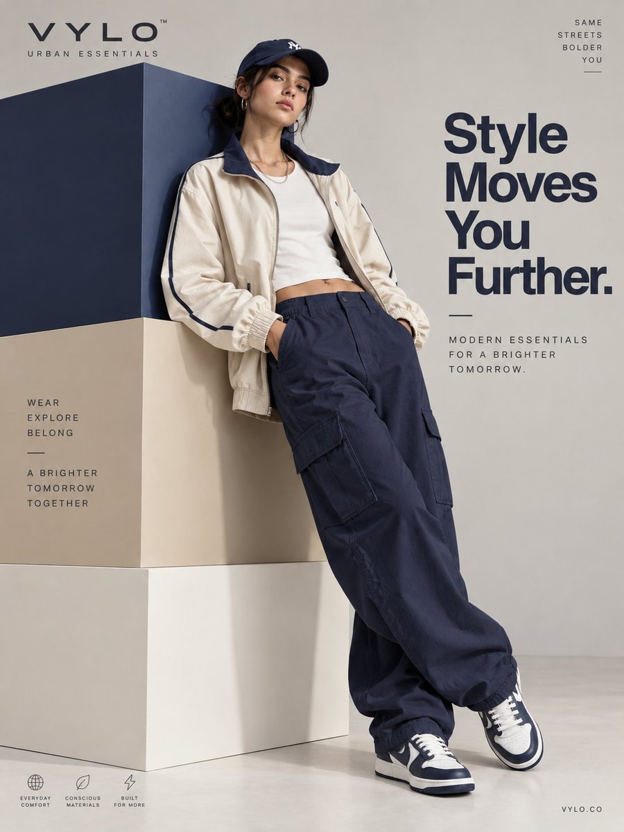 Model Sits Cross-Legged in Minimalist Studio Fashion Campaign