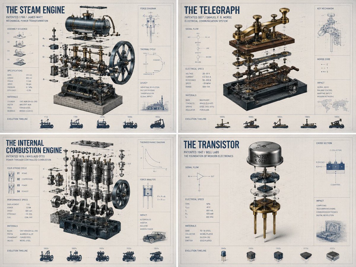 A cutaway view of the printing press reveals precise mechanical choreography