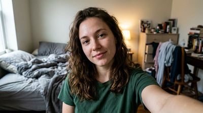 Candid Selfie in Everyday Chaos
