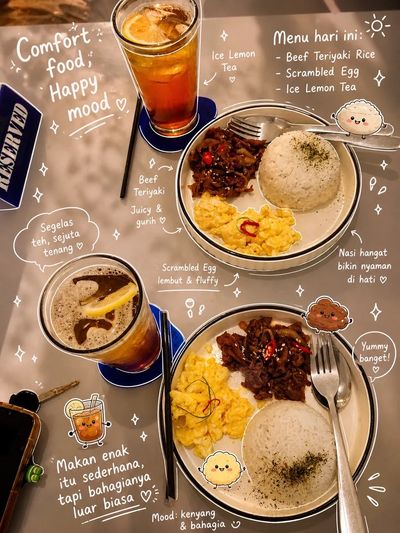 Cozy Teriyaki Meal with Kawaii Accents