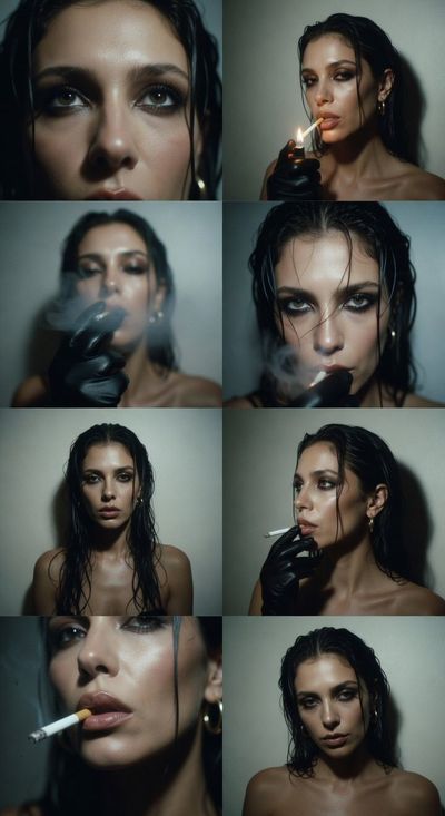 Gritty Lo-Fi Editorial Collage: Sensual & Raw
