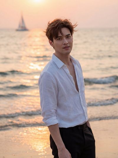 Golden Hour Serenity by the Sea