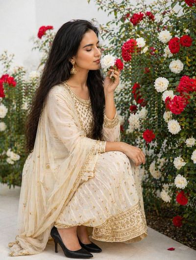 Serenity Among Blooming Roses