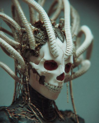 Crimson-Eyed Cyber Gorgon