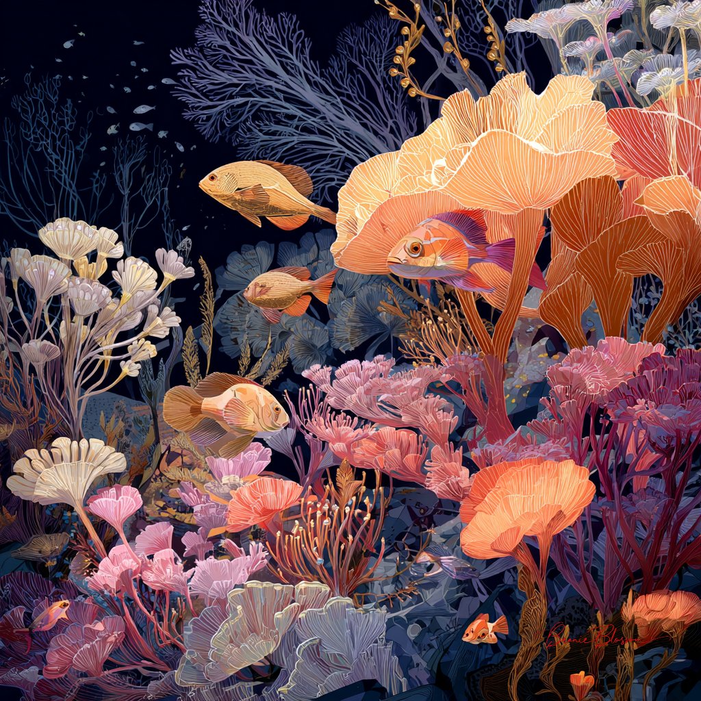 Illuminated Secrets of the Coral Abyss