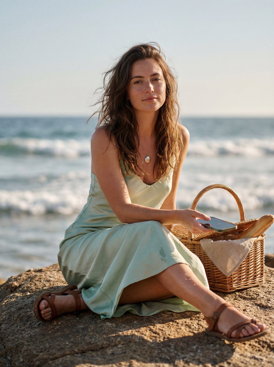 Timeless Tranquility: A Seaside Portrait