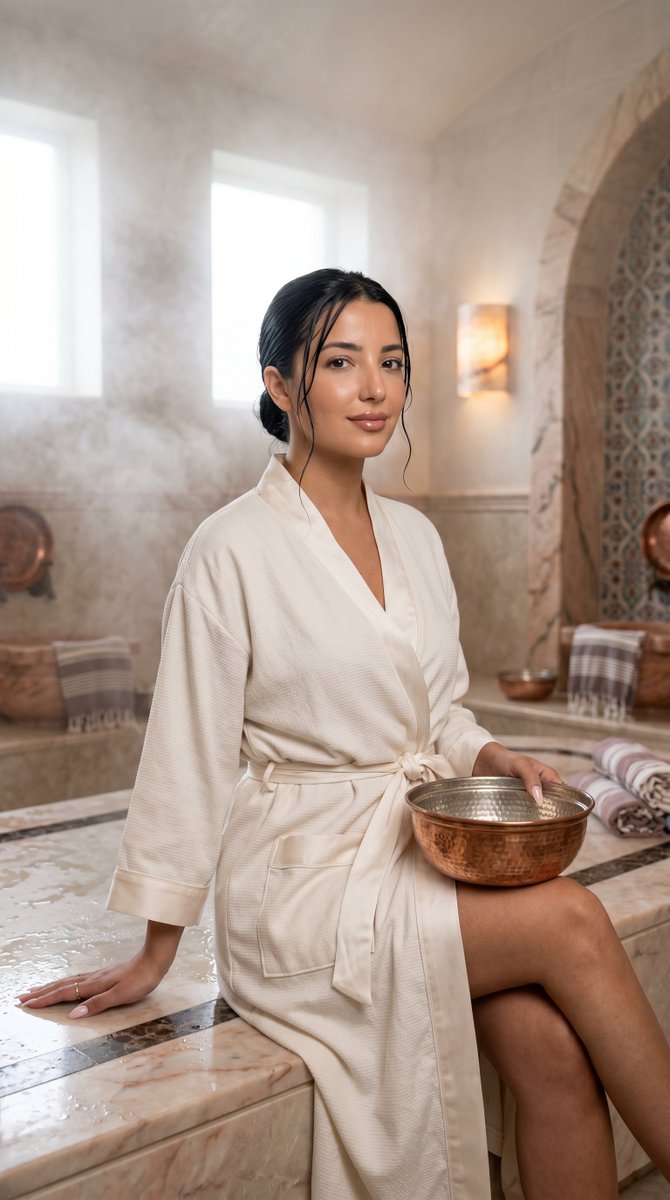 Elegant Serenity in a Luxurious Turkish Hammam
