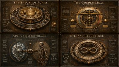 Renaissance memory theatre renders philosophical logic in copper tones