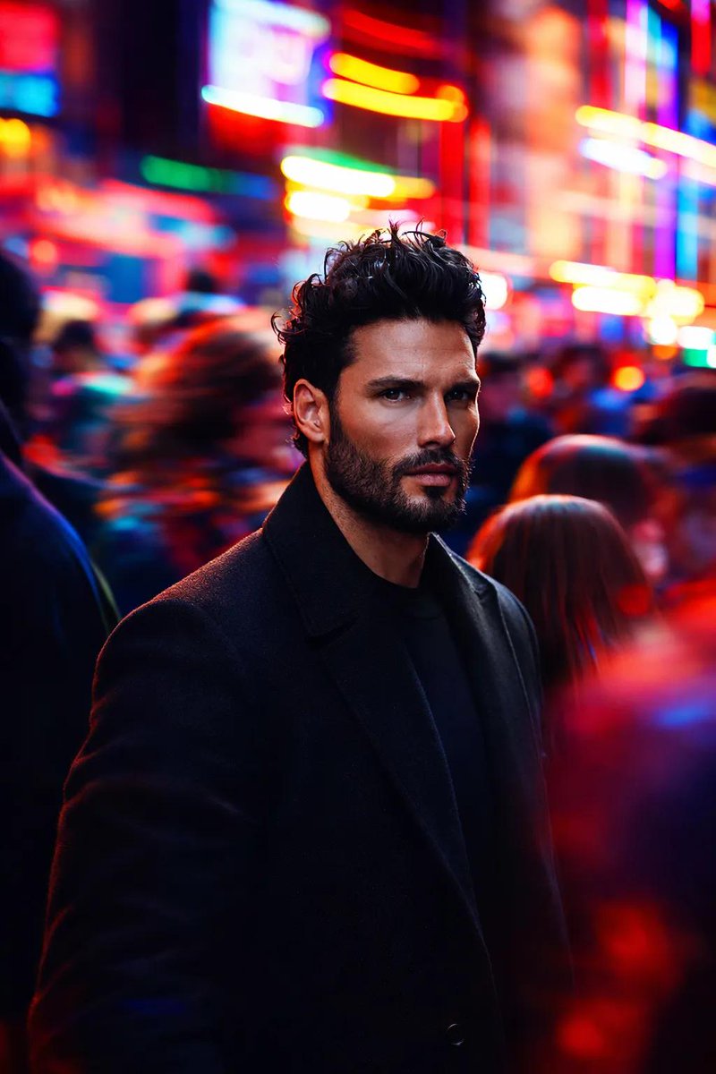 A Man Alone in the Crowd: A Cinematic Street Portrait